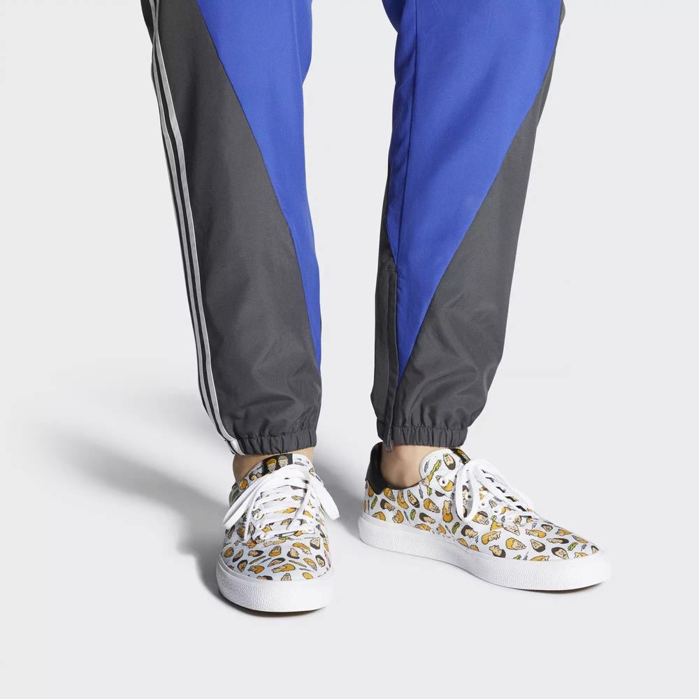 Adidas 3MC Vulc Beavis and Butthead Tenis Blancos Para Mujer (MX-78645)